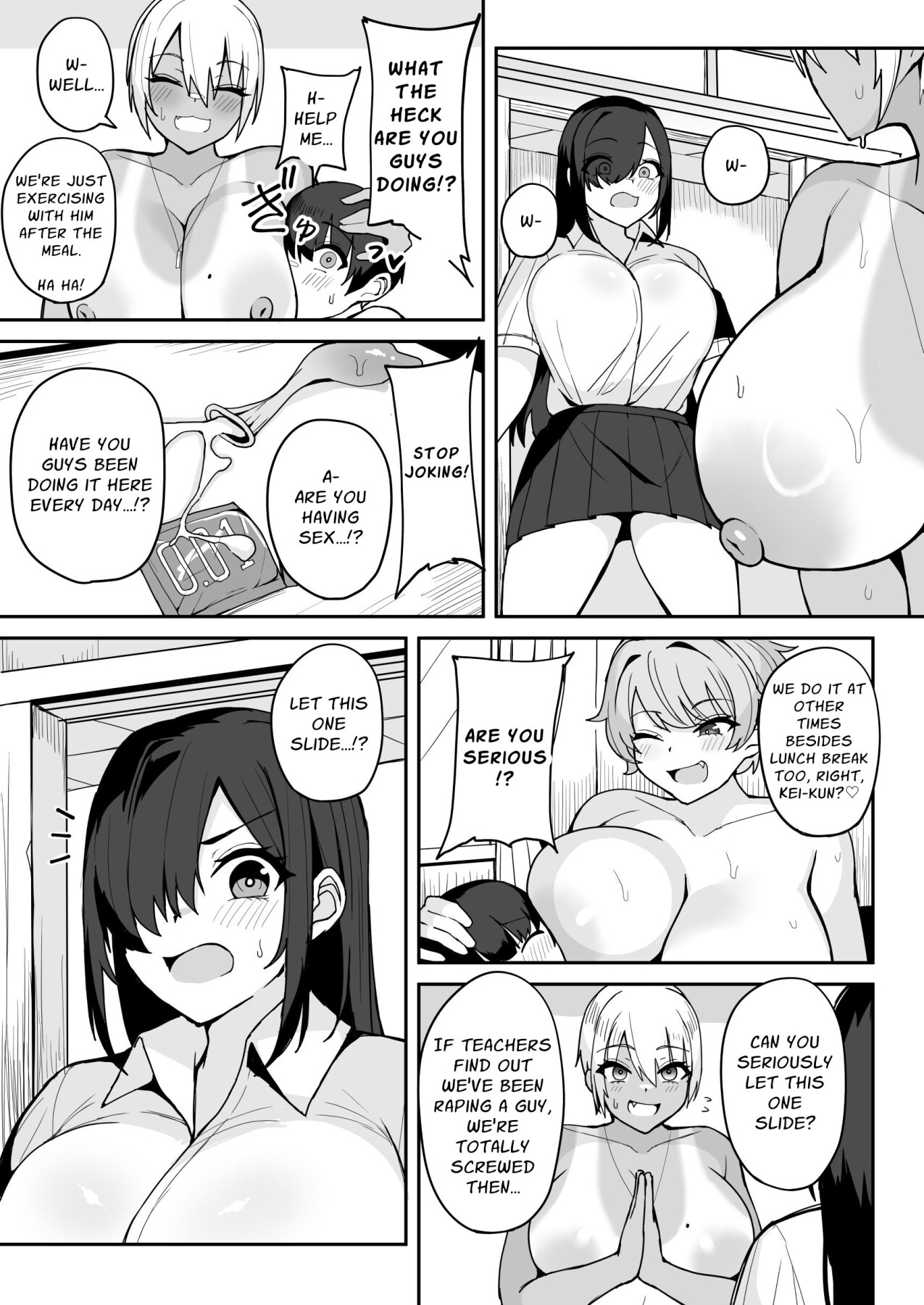 Hentai Manga Comic-Big Strong Gals Take Turns Daily Fucking and Toying With Me.-Read-28